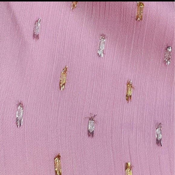 NWT Modcloth Illuminated Elegance Chiffon Halter Maxi dress - Picture 3 of 15